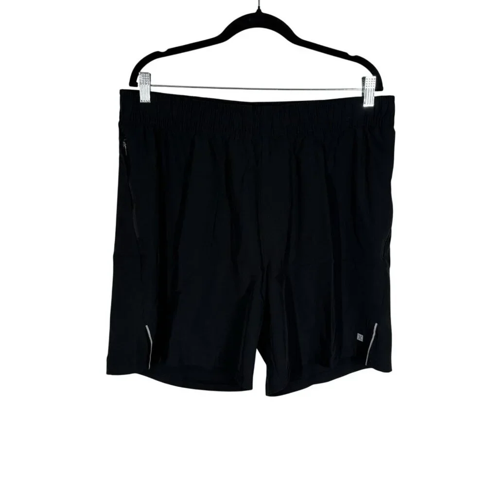 Express Men Sz XL Black Drawstring Elastic Waist Zip Pocket 7